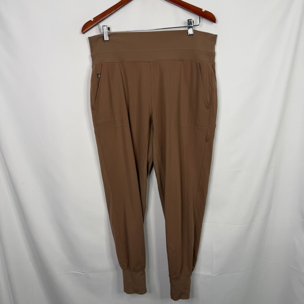 Athleta Venice Jogger Brown High Rise Athletic Pants  Womens Large - Picture 2 of 7